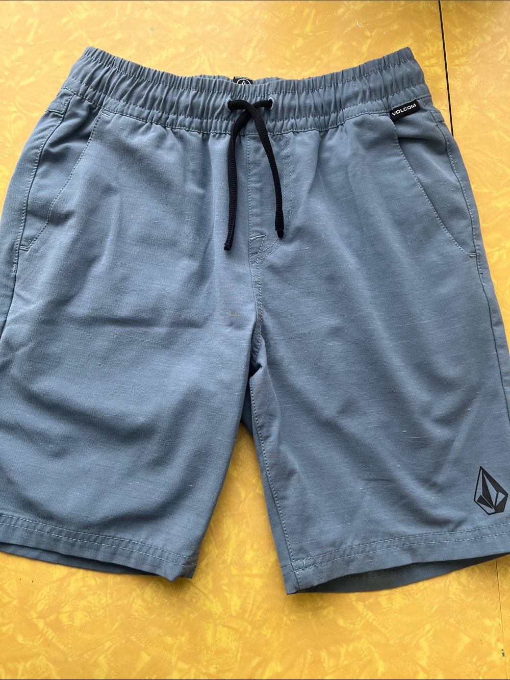 Volcom Men’s Slate Blue Elastic Waist Drawstring Shorts